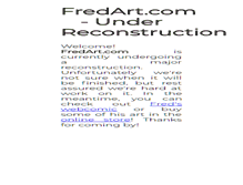 Tablet Screenshot of fredart.com
